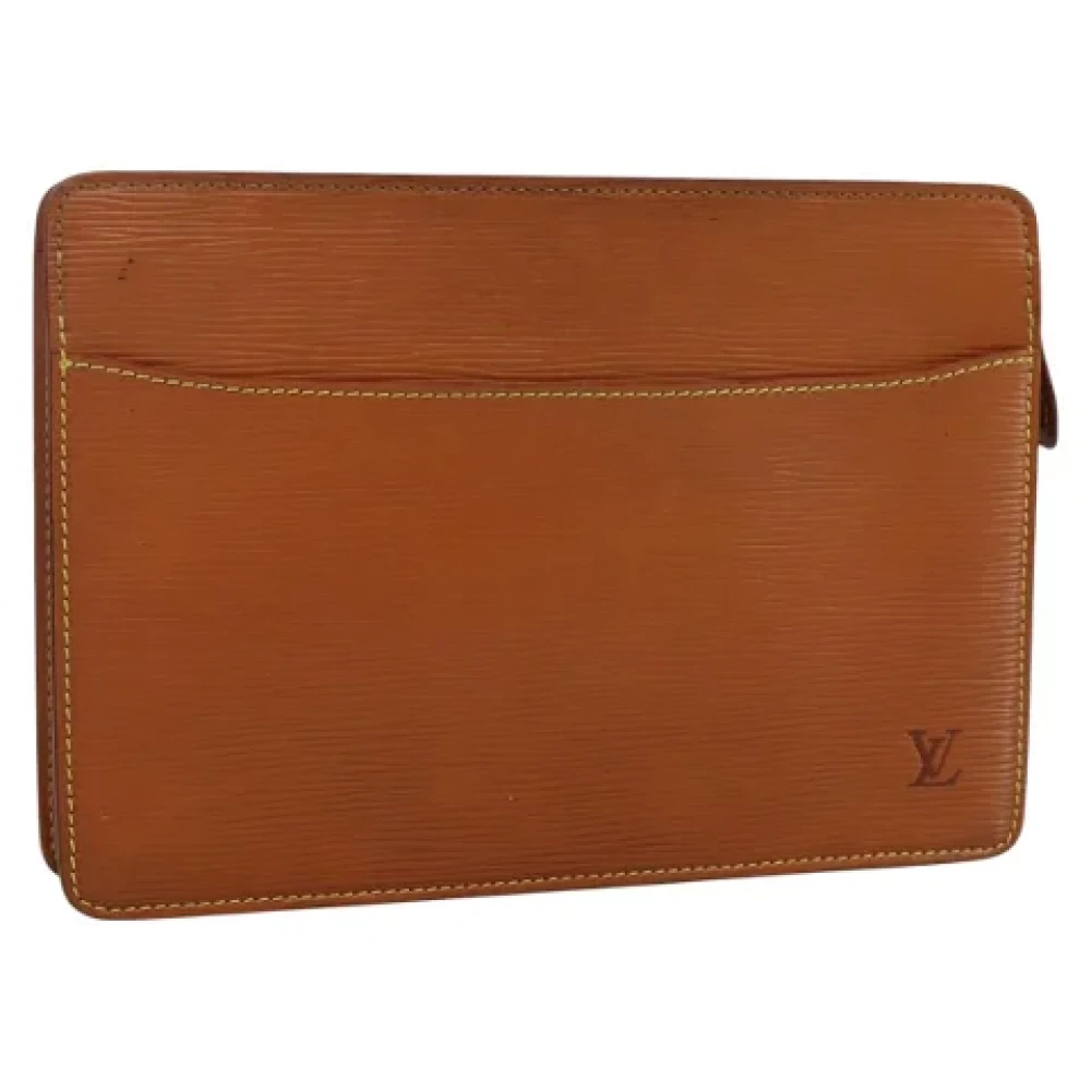 Louis Vuitton Vintage Pre-owned Leather clutches Brown Dames
