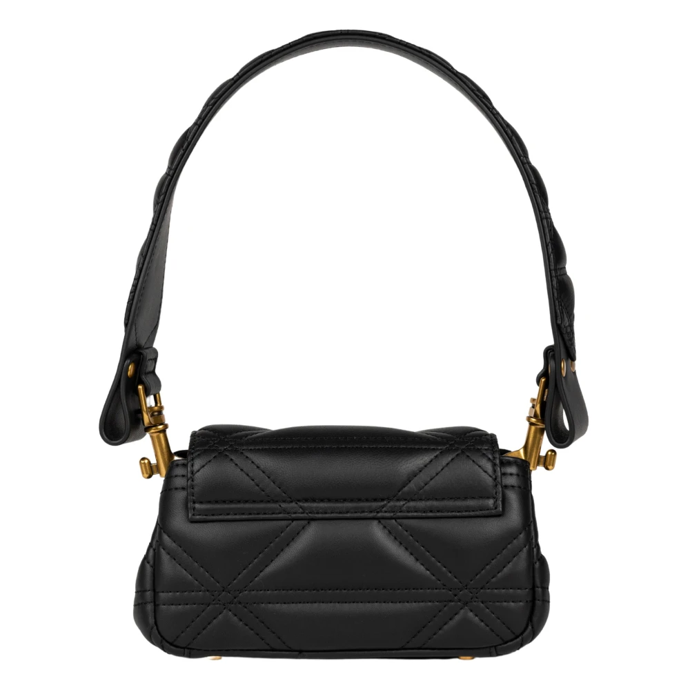 Vivienne Westwood Gewatteerde Zwarte Leren Handtas Black Dames