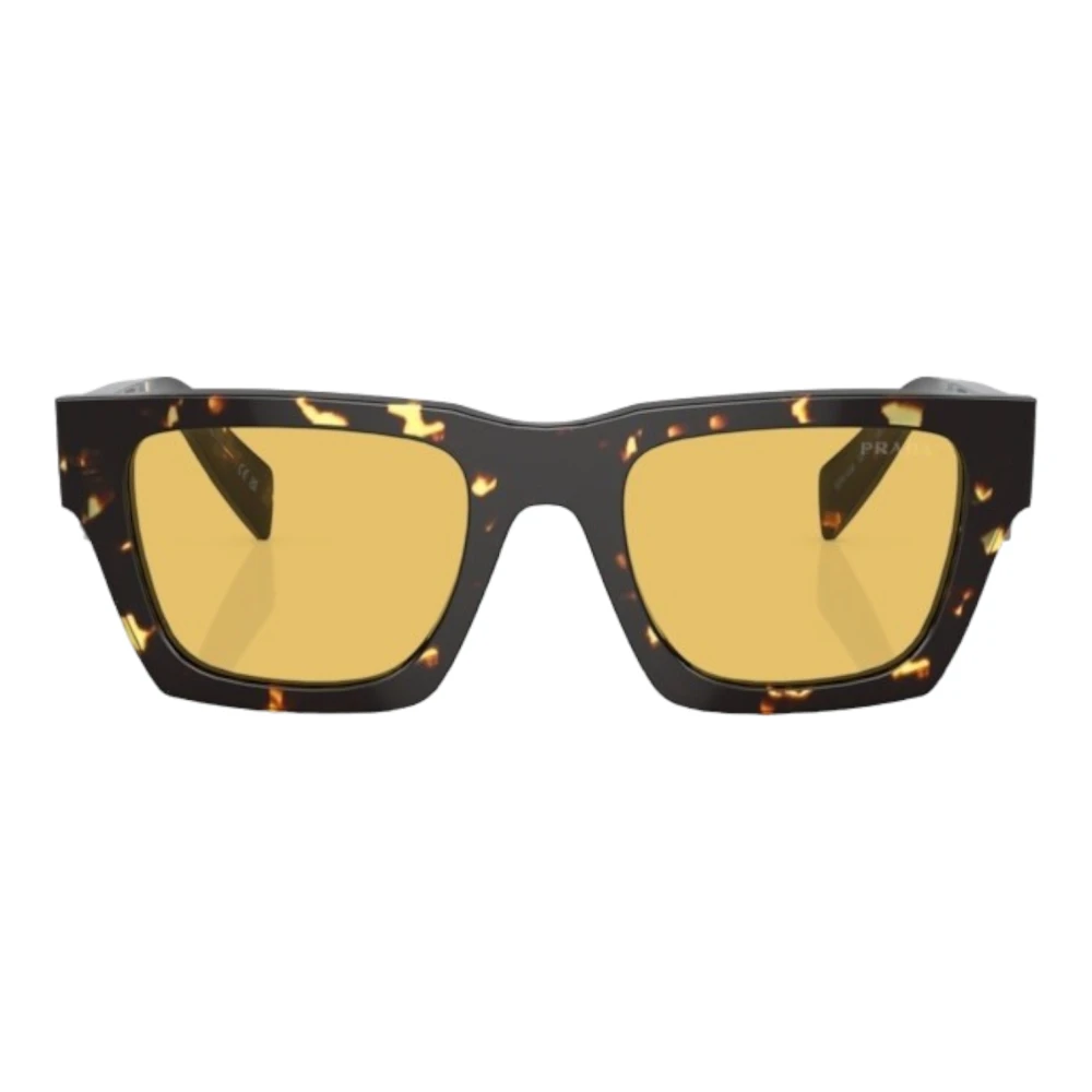 Prada Vierkante Havana Zonnebril Brown Heren