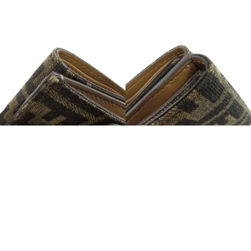 Fendi Vintage Pre-owned Canvas wallets Brown Dames