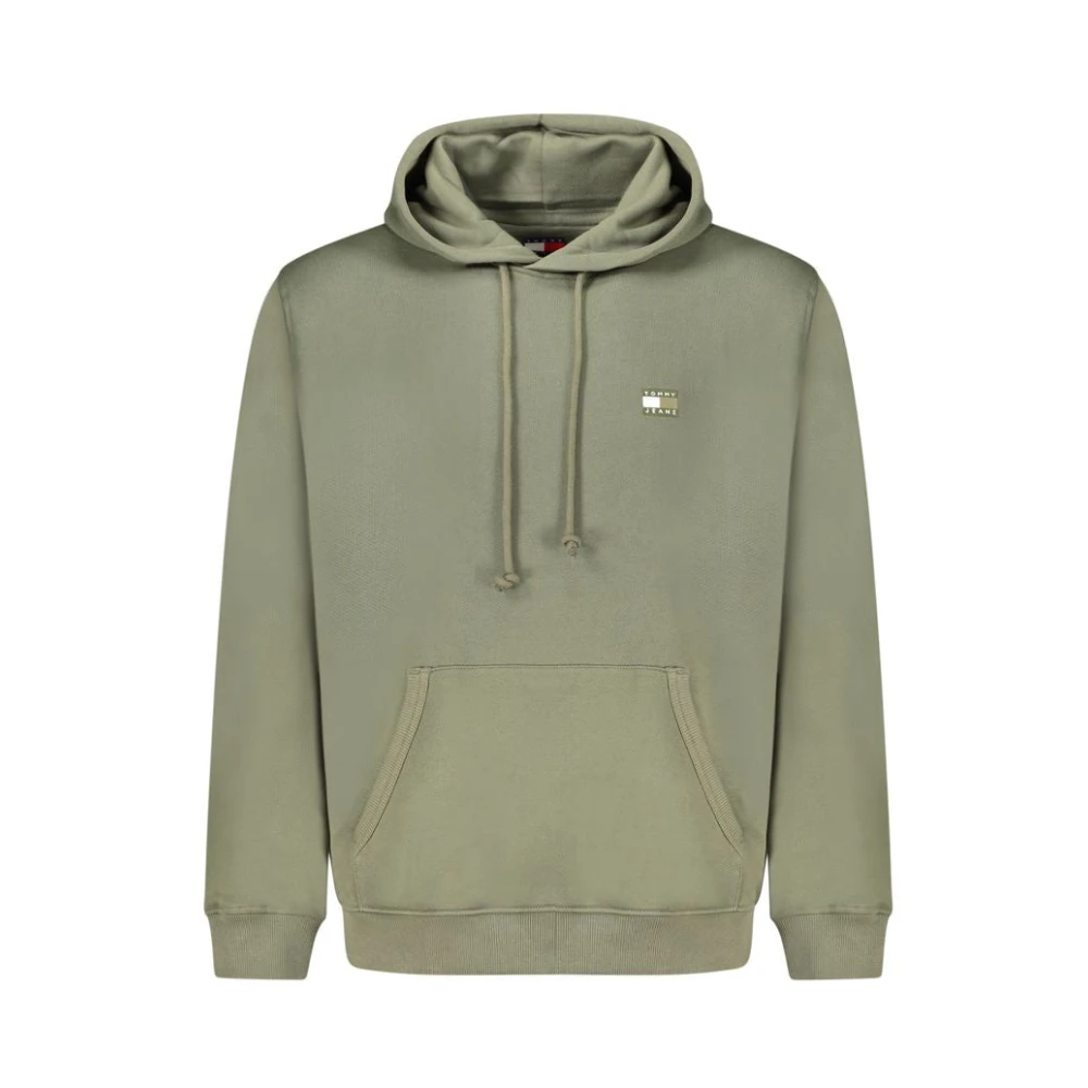 Tommy Hilfiger Men's Green Cotton Sweater Hoodie