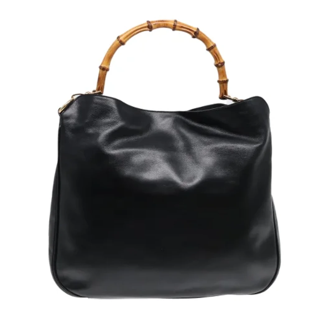 Gucci Vintage Pre-owned Leather handbags Black Dames