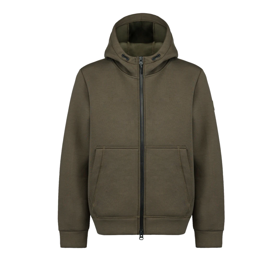 People of Shibuya Technische volledige ritssluiting hoodie met zakken Green Heren