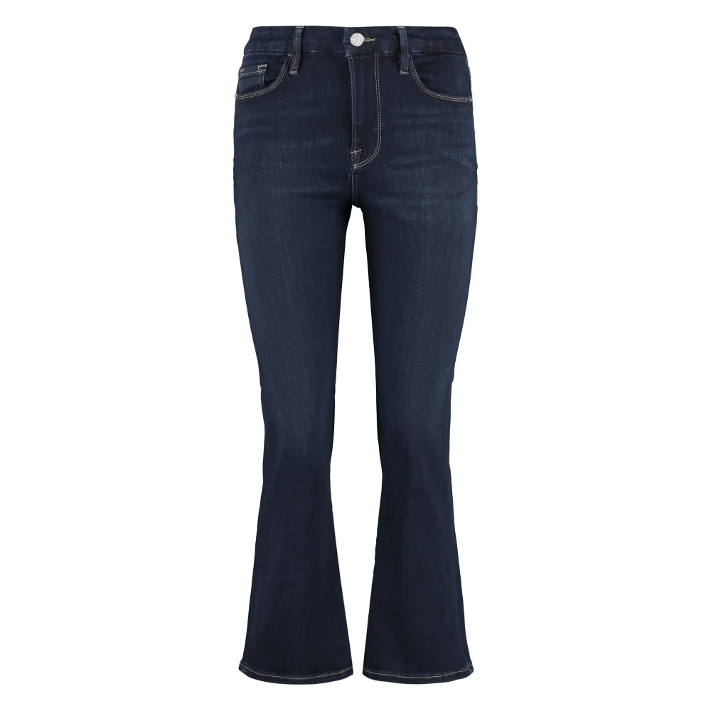 Frame Mini Boot-Cut Jeans met Contraststiksels Blue Dames