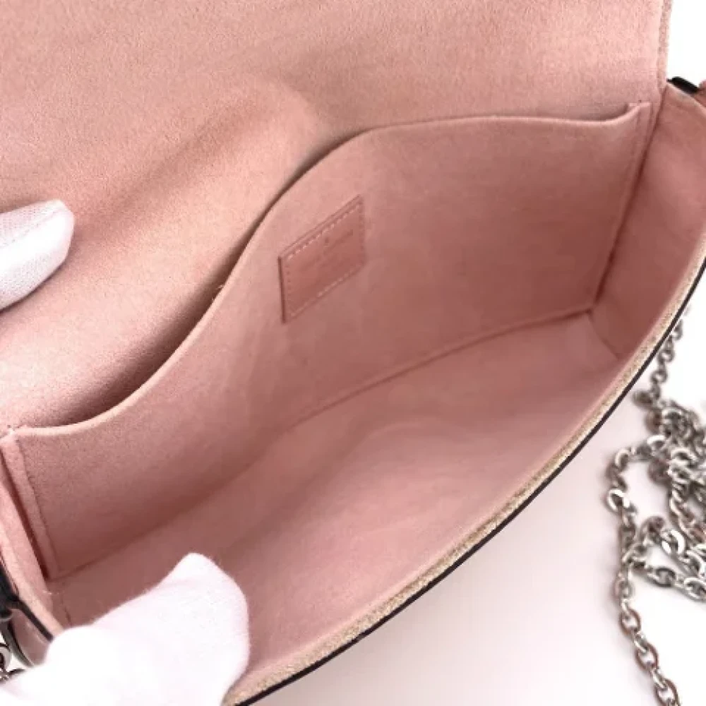 Louis Vuitton Vintage Pre-owned Leather clutches Pink Dames