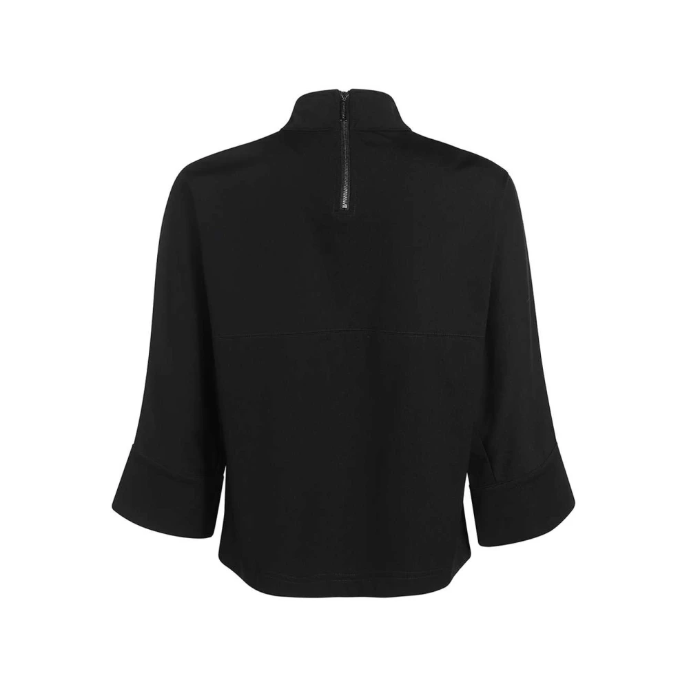 Opening Ceremony Sweatshirt met logo patch en ritssluiting Black Dames