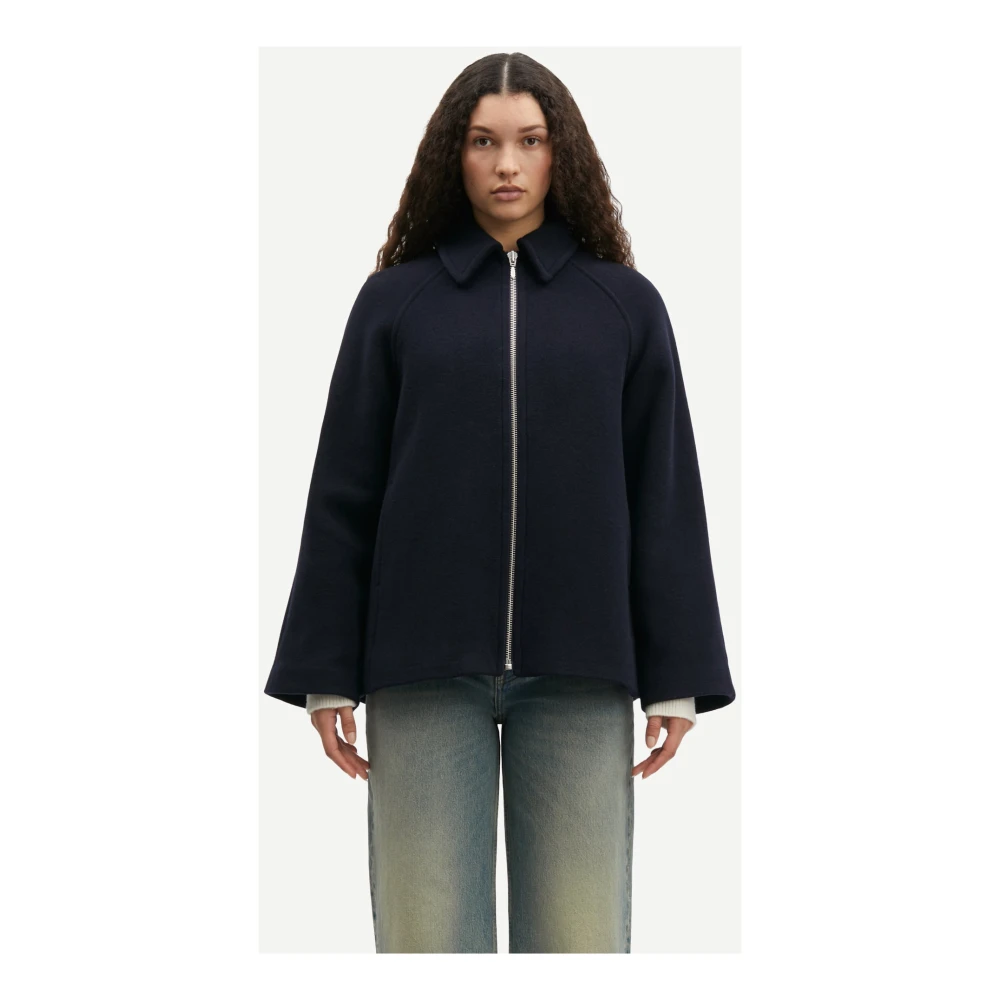 Samsøe Alma Jacket Outer Space Blue Dames