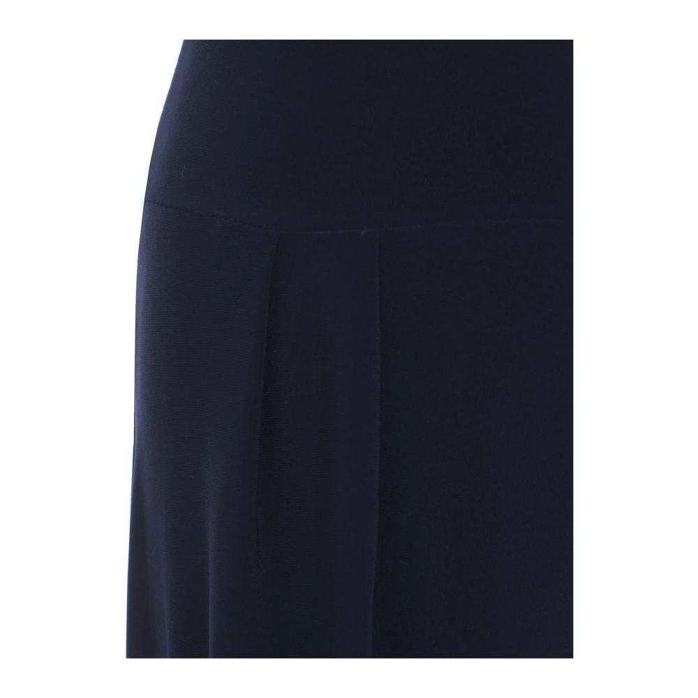 Norma Kamali Blauwe Broek Aw24 Special Clean Blue Dames