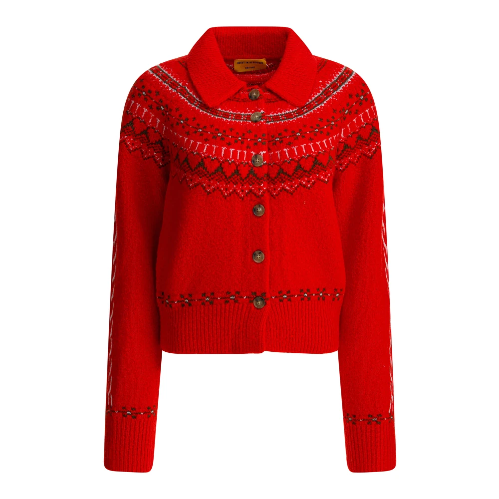 Guest In Residence Red Cloud Chalet Cardigan - Female - Cardigans - M - Knitwear