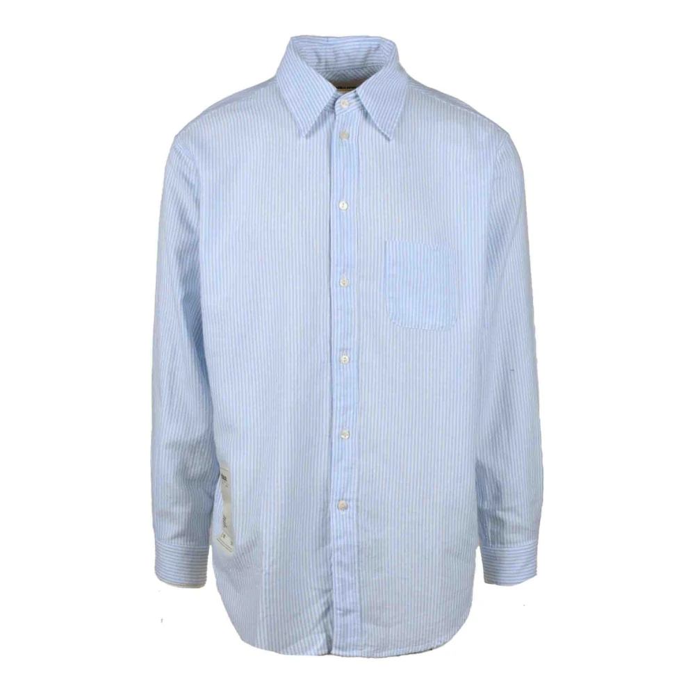 Haikure Katoenen Overhemd Blue Heren
