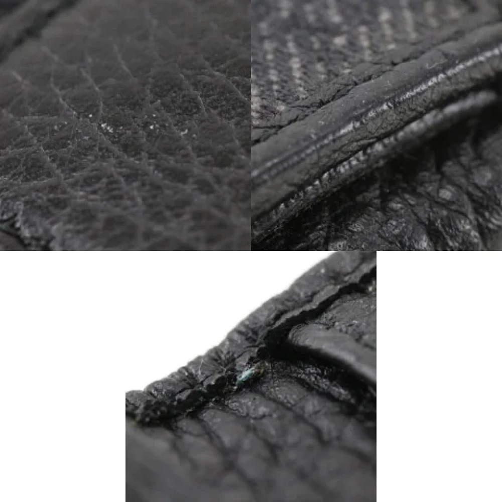 Gucci Vintage Pre-owned Canvas wallets Black Dames