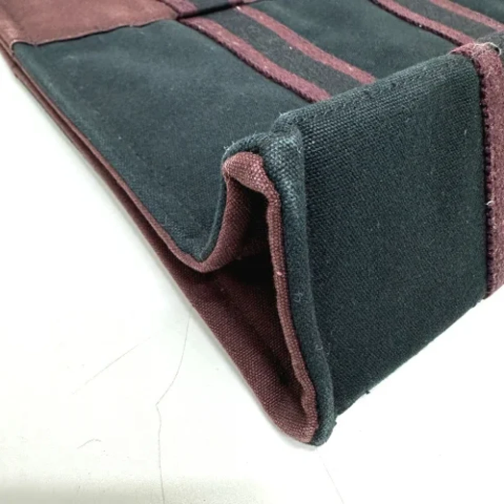 Hermès Vintage Pre-owned Canvas handbags Black Dames