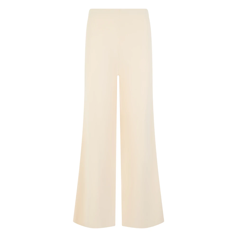 Max Mara Women's Beige Wide Trousers, S, Palazzo Trousers