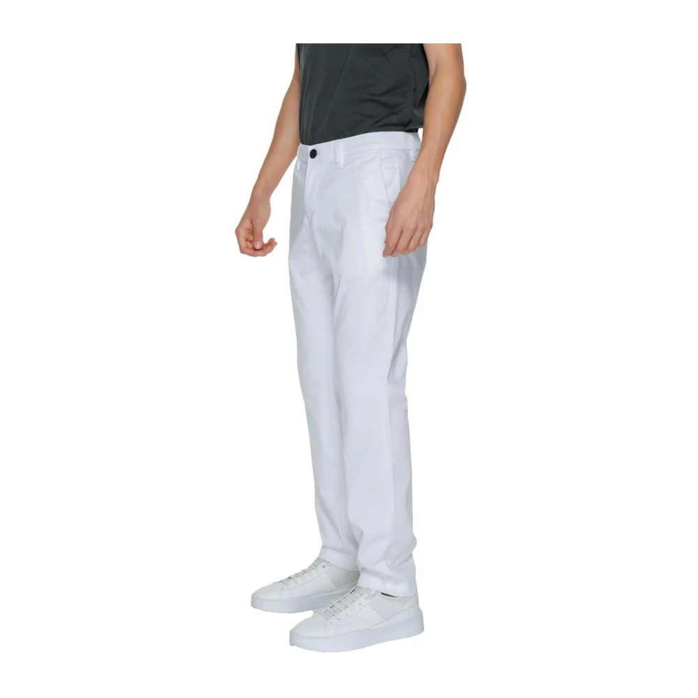 Armani Exchange Stretch Katoenmix Jeans & Broeken White Heren