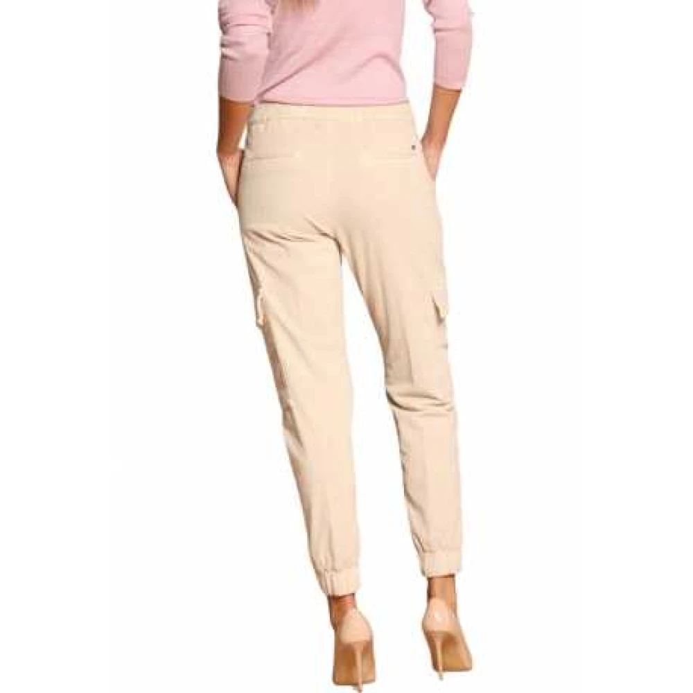 Mason's Velours Cargo Broek Easy Cargo Beige Dames