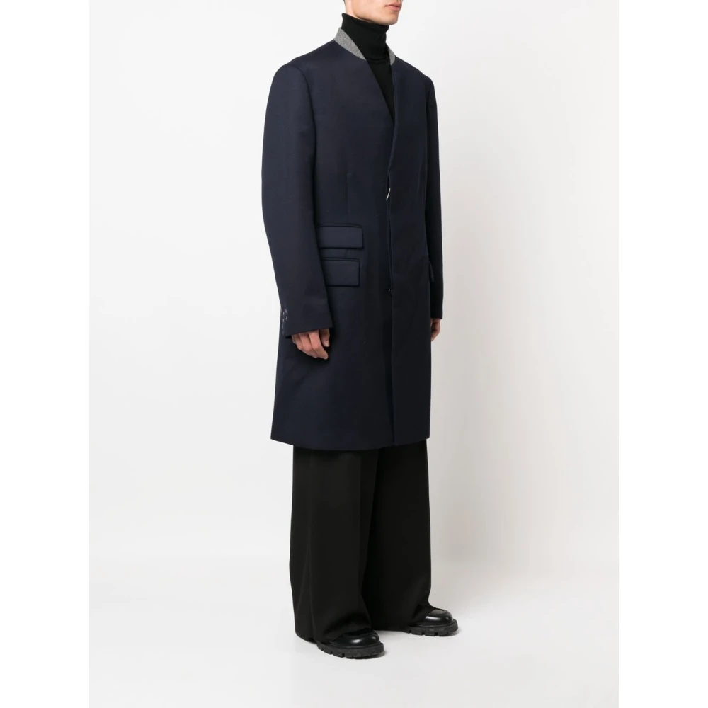 Maison Margiela Enkellange jassen Blue Heren