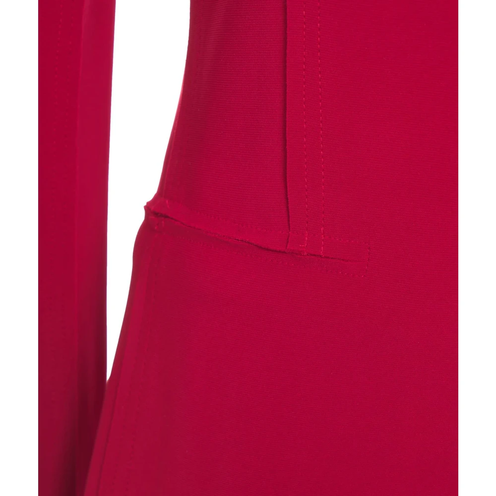 Norma Kamali Rode Blazer met Piek Revers Red Dames