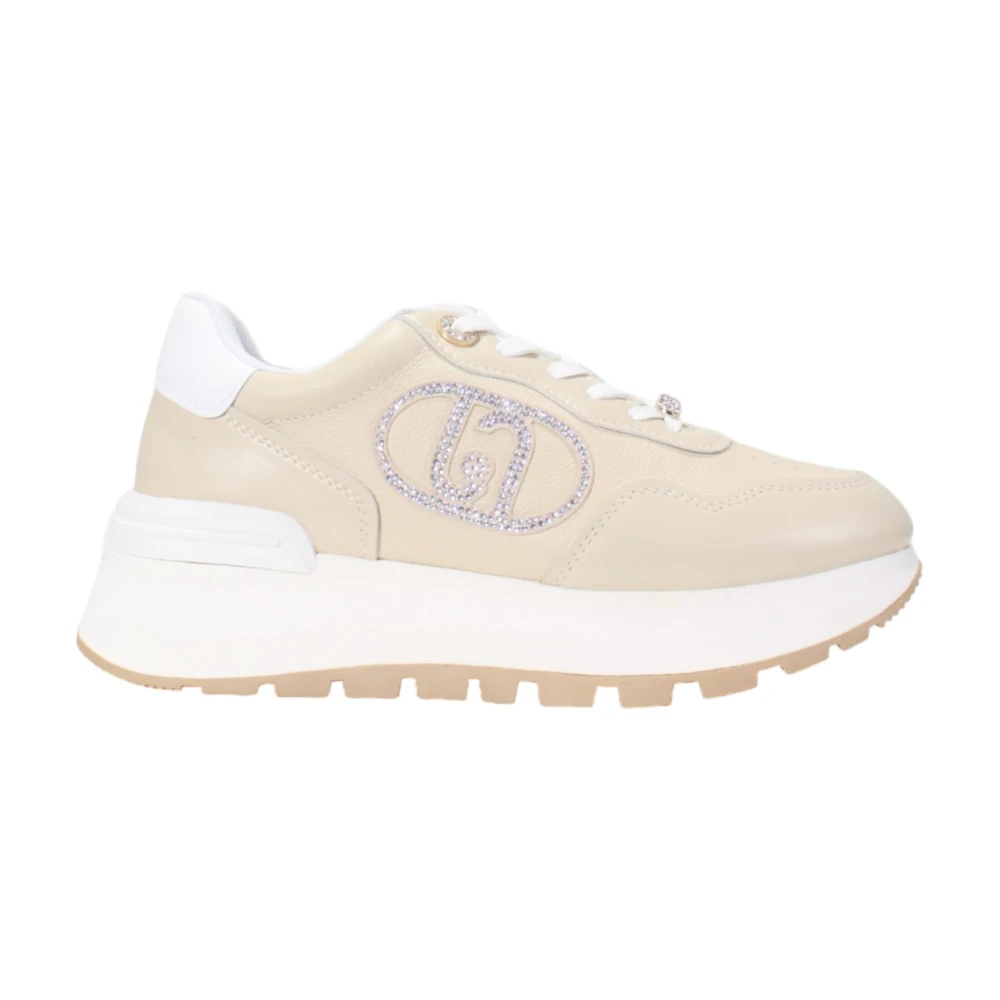 Liu Jo High-Top Synthetische Sneakers Dames Schoenen Beige