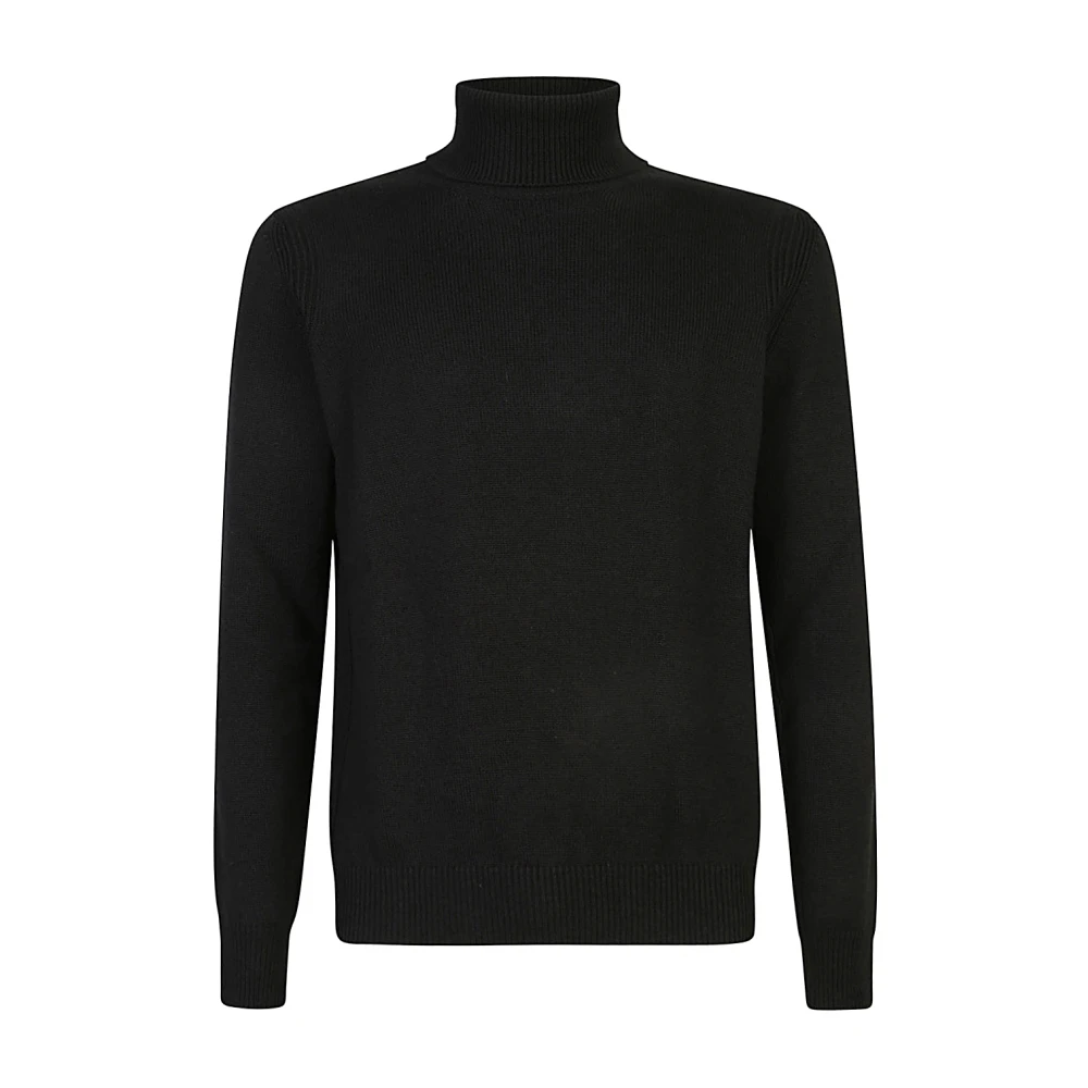 Roberto Collina Zwarte Coltrui Gebreide Sweater Aw24 Black Heren