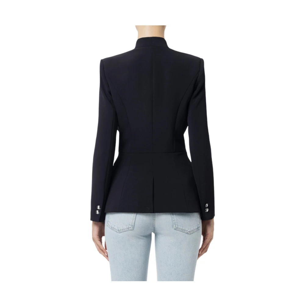 Elisabetta Franchi Stijlvolle Jas voor Vrouwen Black Dames