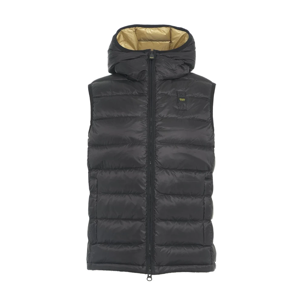 Blauer Zwarte Eendendons Vest Aw24 Black Heren