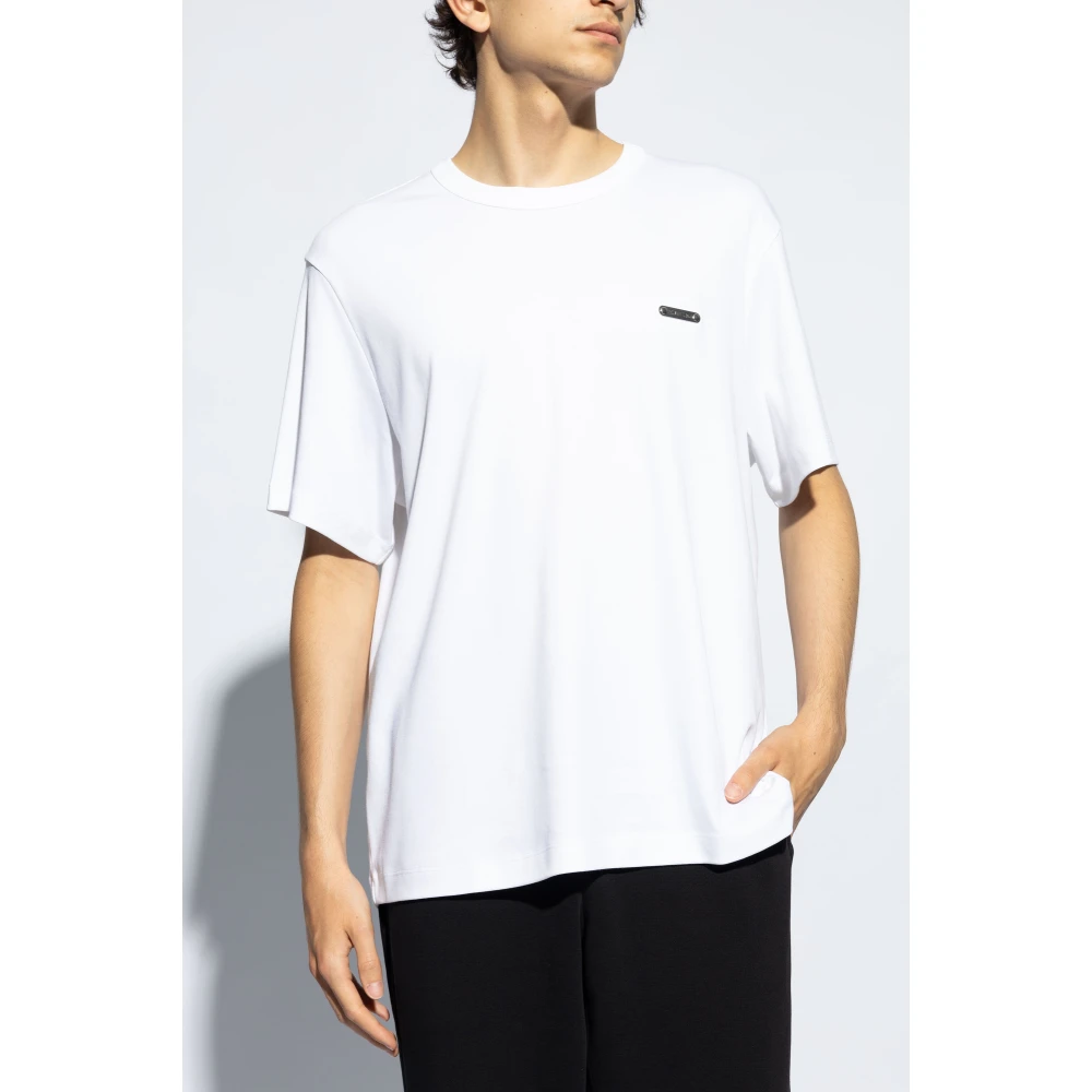 Helmut Lang T-shirt met logotoepassing White Heren