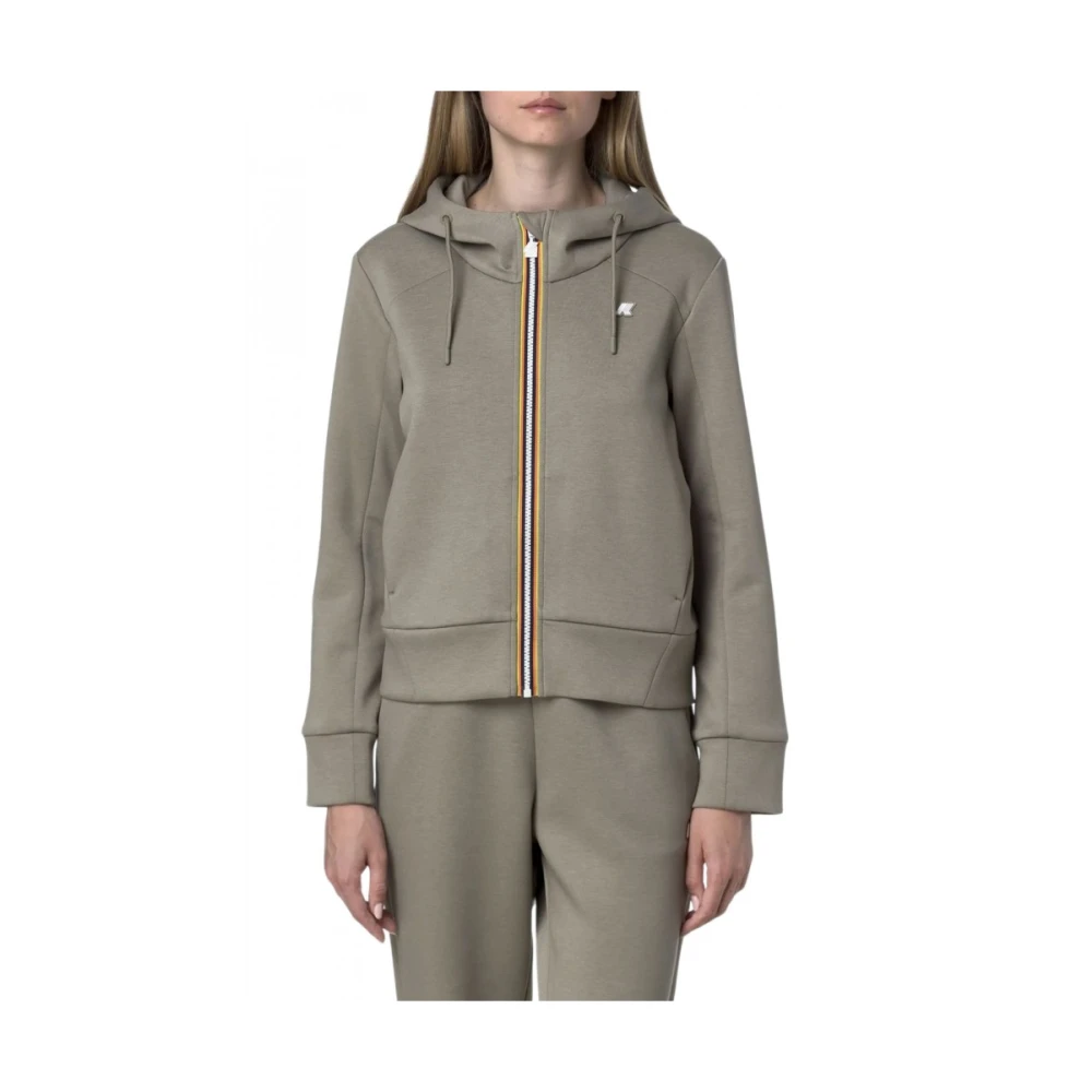 K-Way Damen Grün Sweatshirts & Hoodies, Sgröße: