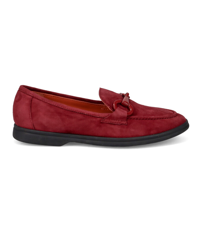 mocassin-en-daim-bordeaux