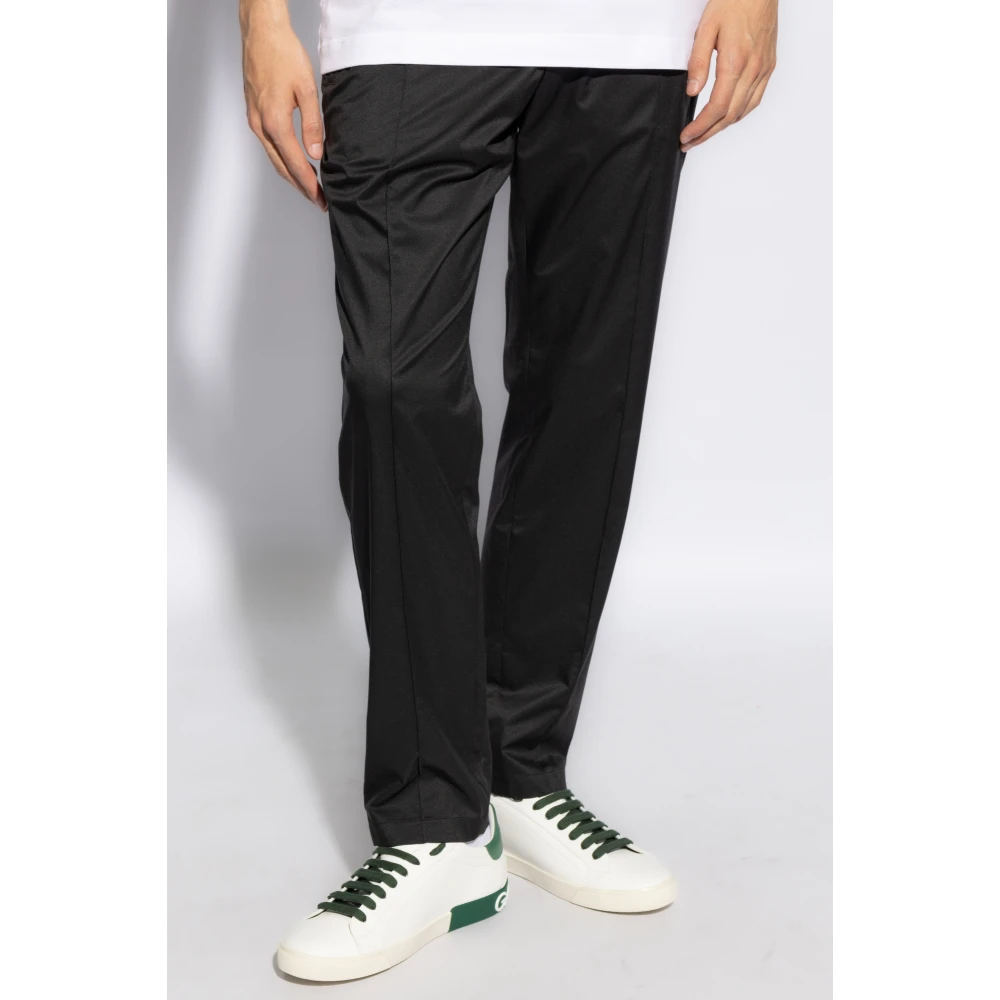 Dolce & Gabbana Broek met stiksels op de benen Black Heren
