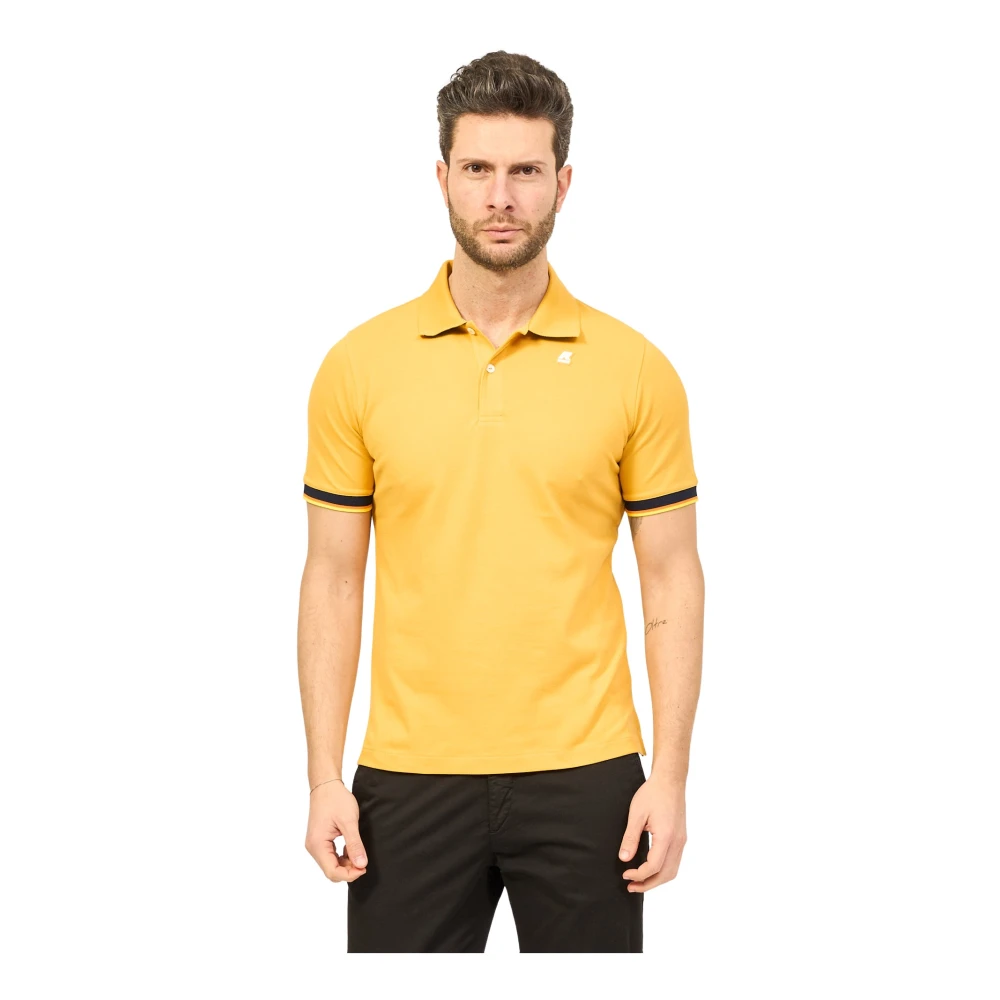 K-way Polo Shirts Yellow Heren
