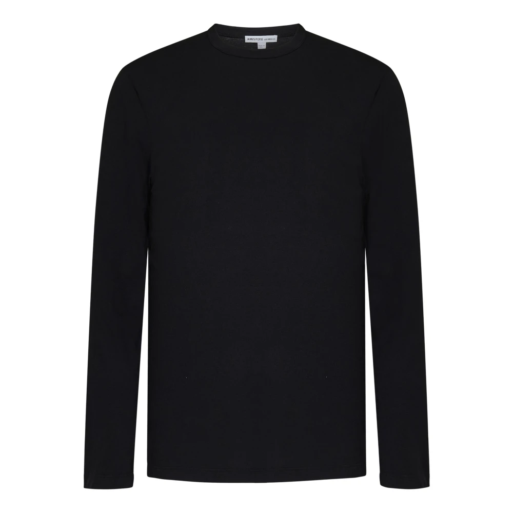 James Perse Zwarte longsleeve T-shirt voor heren Black Heren