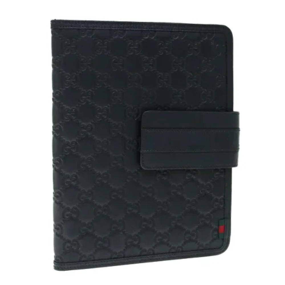 Gucci Vintage Pre-owned Canvas home-office Black Dames