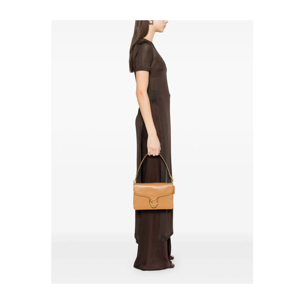 Coach Beige Schoudertas met Overslag Beige Dames