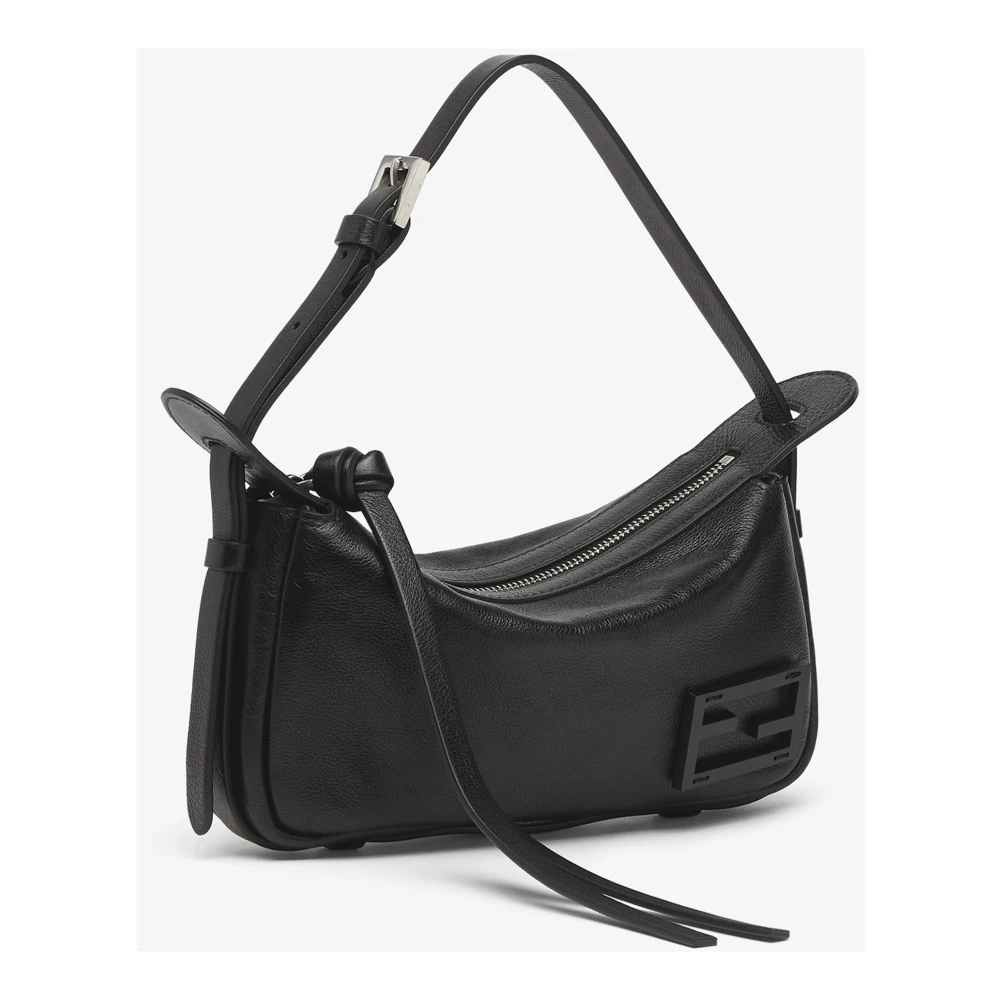 Fendi Iconische FF-versierde schoudertas Black Dames