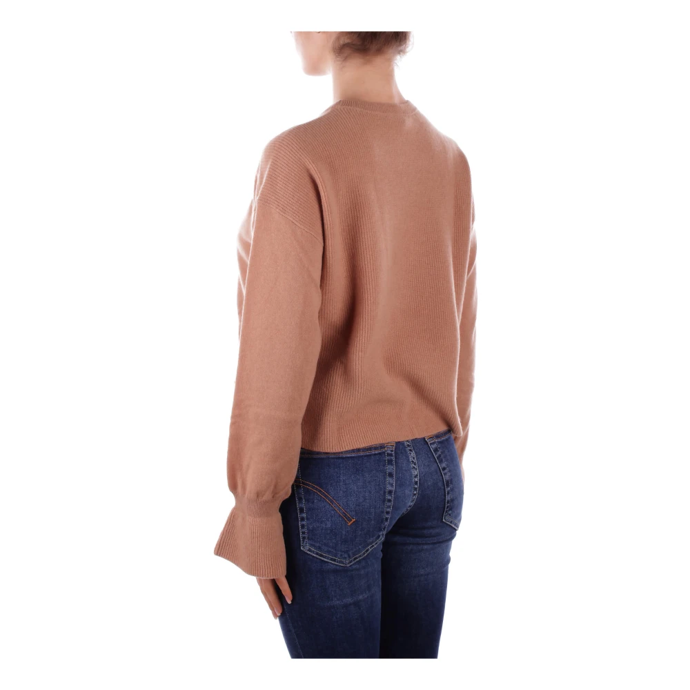 Liu Jo Bruine Trui met Wijde Mouwen Brown Dames