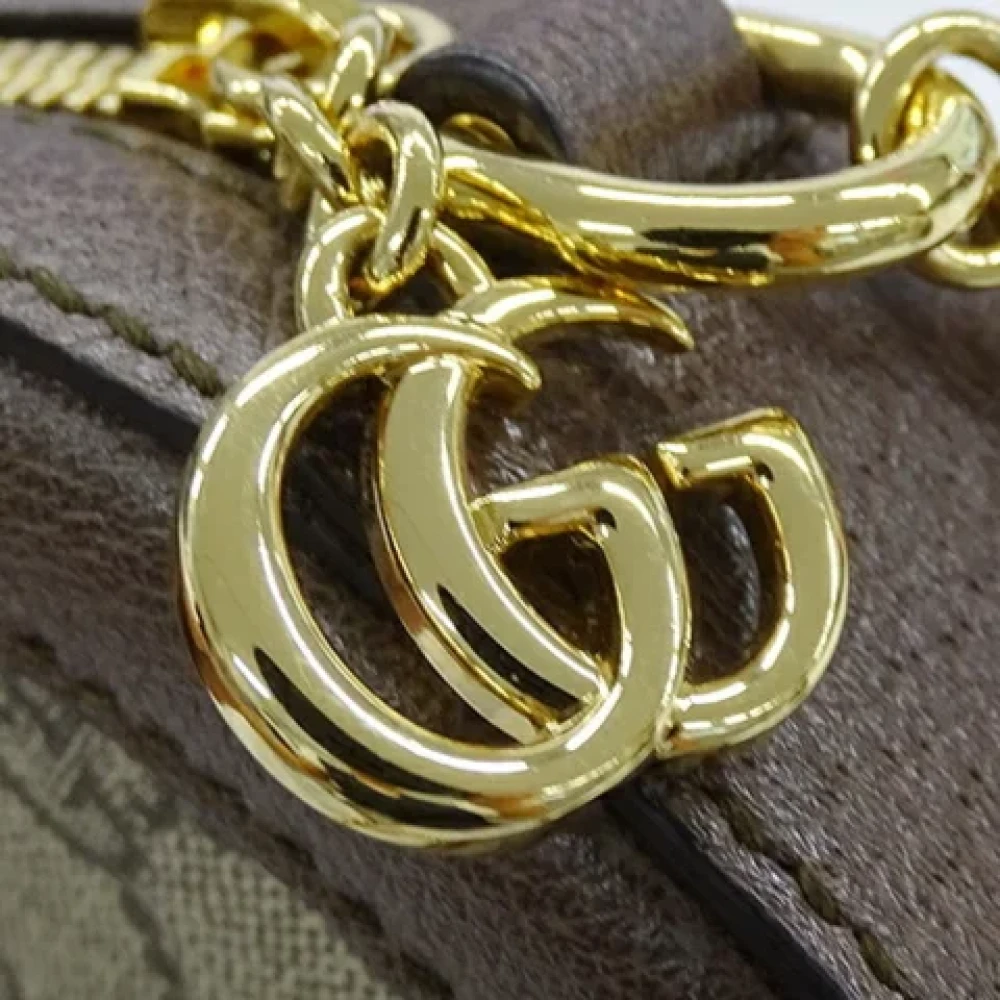 Gucci Vintage Pre-owned Fabric gucci-bags Brown Dames