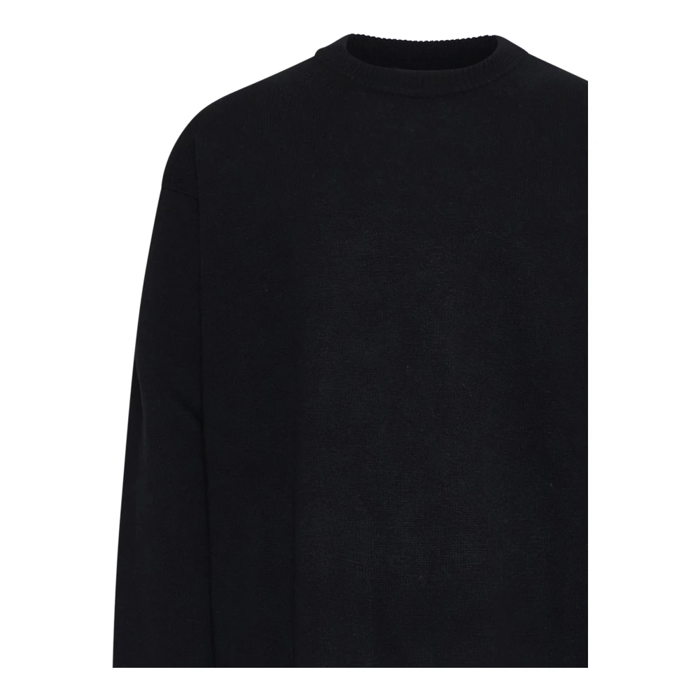 Roberto Collina Zwarte Sweaters voor Mannen Black Heren