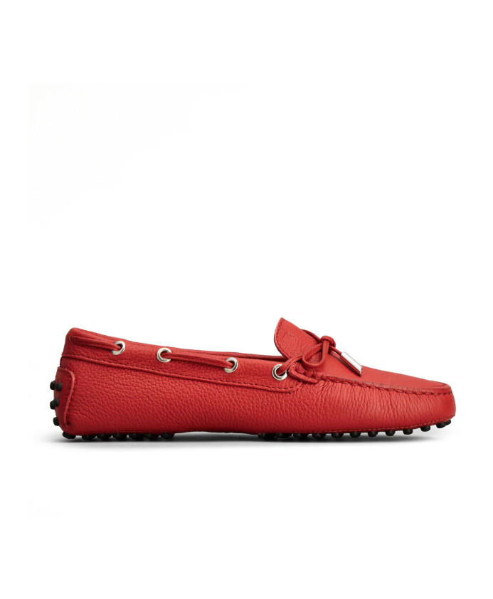 red-flat-shoes-with-bow-fastening