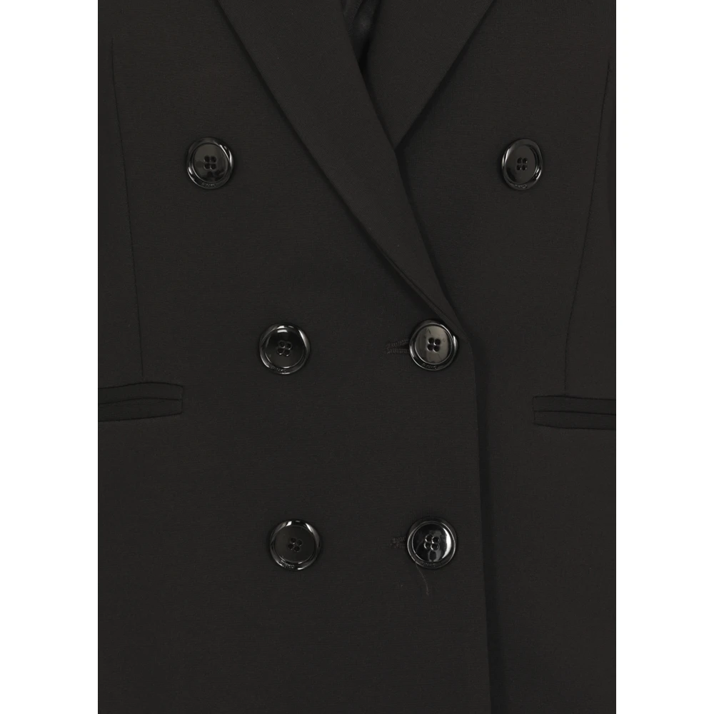 pinko Zwarte double-breasted blazer voor vrouwen Black Dames