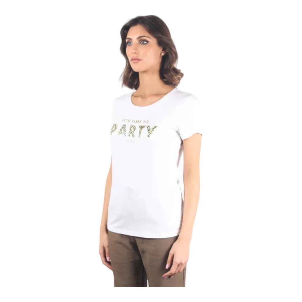 Liu Jo Korte Mouw T-shirt White Dames