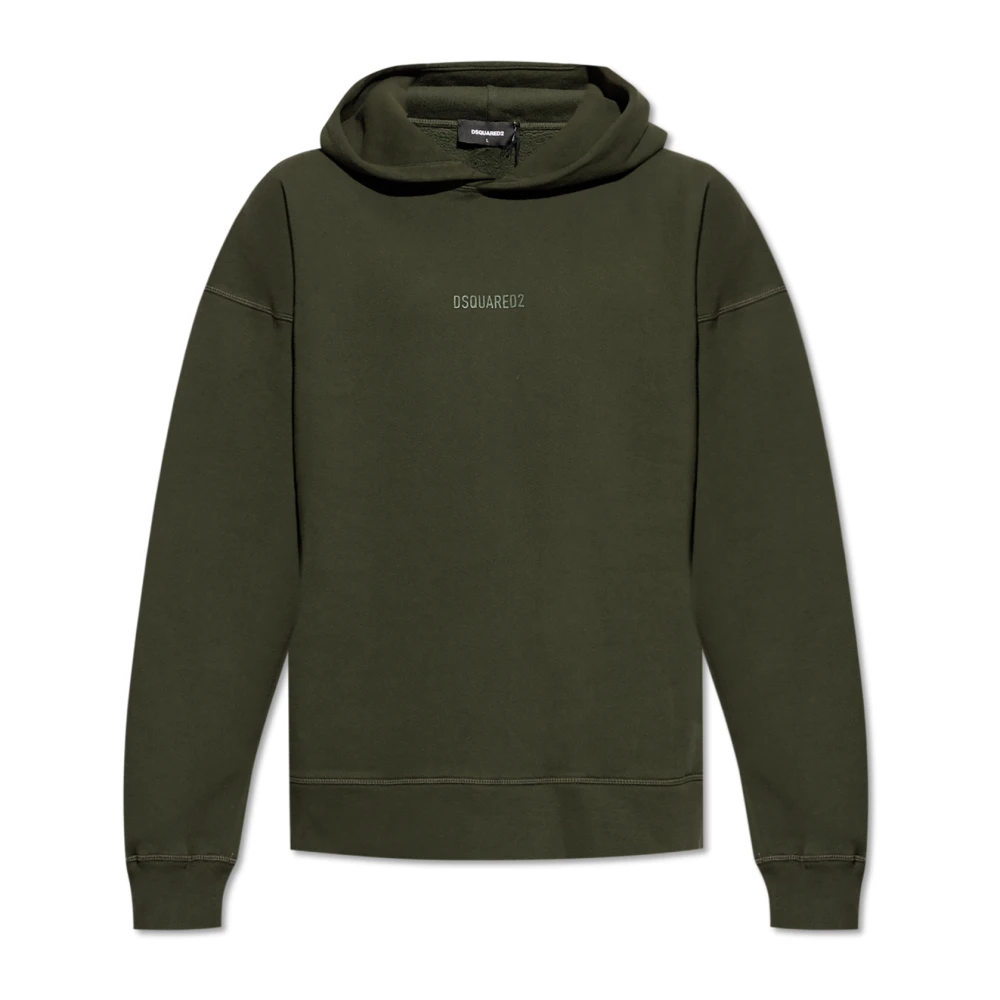 Dsquared2 Sweatshirt med logotyp Green, Herr