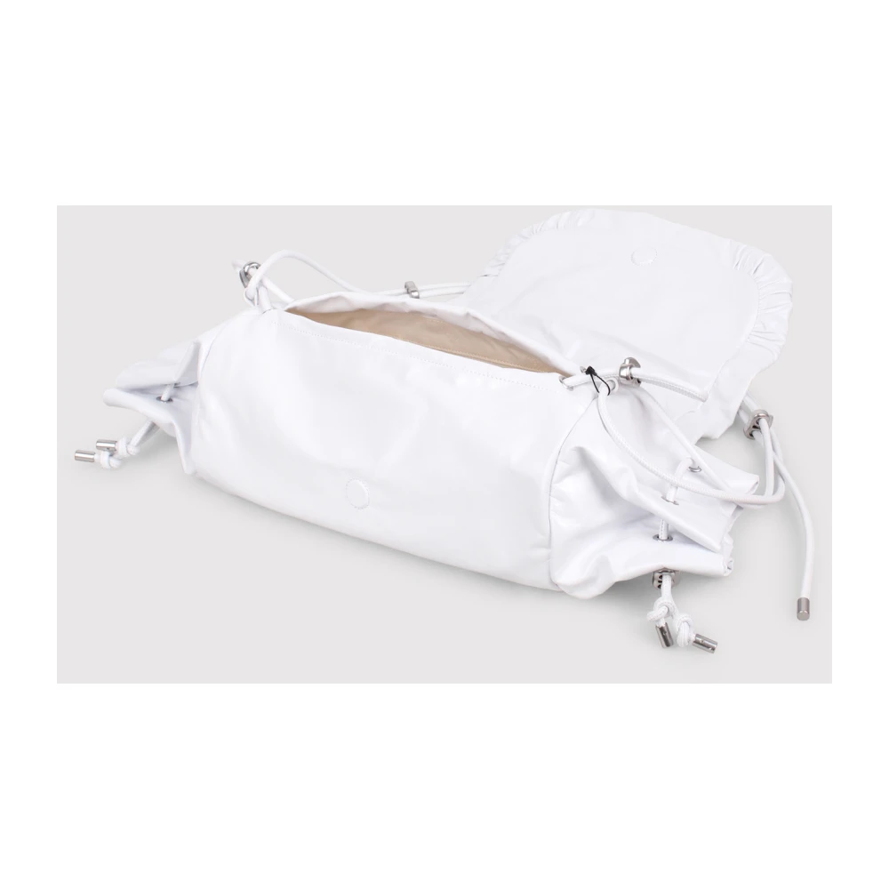 Diesel Gerimpelde Scrunch-D Schoudertas White Dames