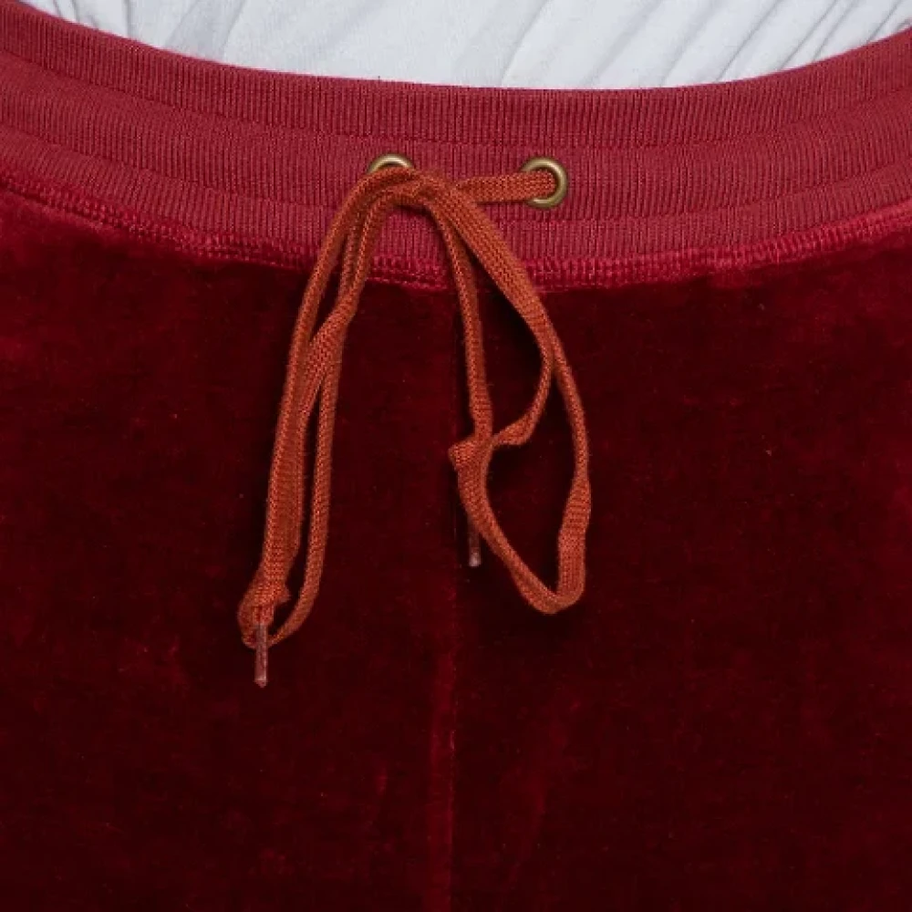 Chloé Pre-owned Velvet bottoms Red Dames
