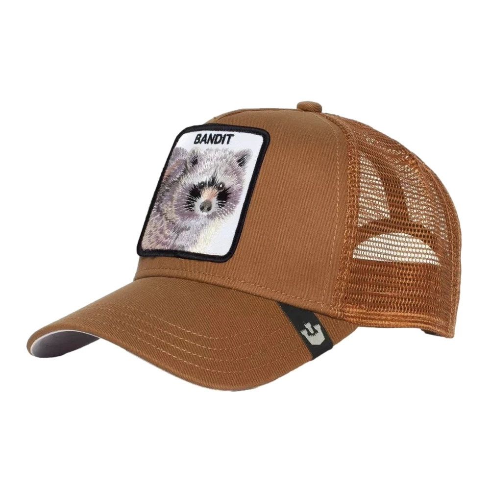 Goorin Bros Groene Bandiet Truckerpet met Wasbeer Brown Heren