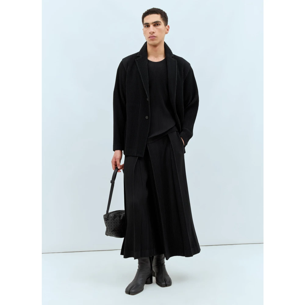 Issey Miyake Geplooide Broek Black Dames