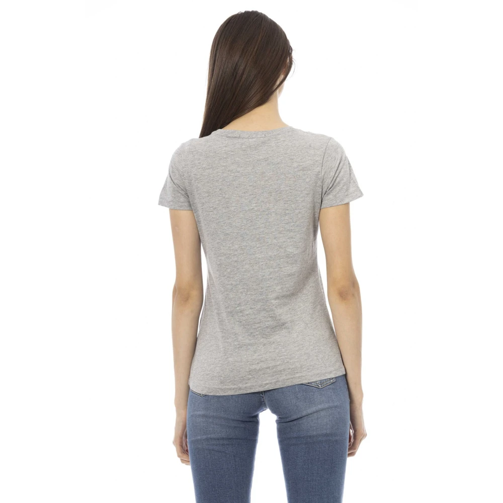 Trussardi Korte Mouw Ronde Hals T-shirt Gray Dames