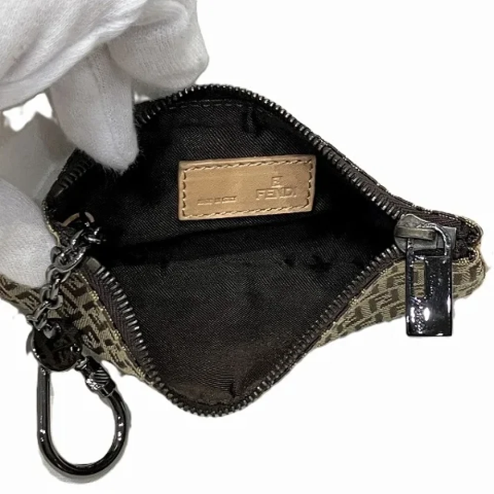 Fendi Vintage Pre-owned Canvas wallets Brown Dames
