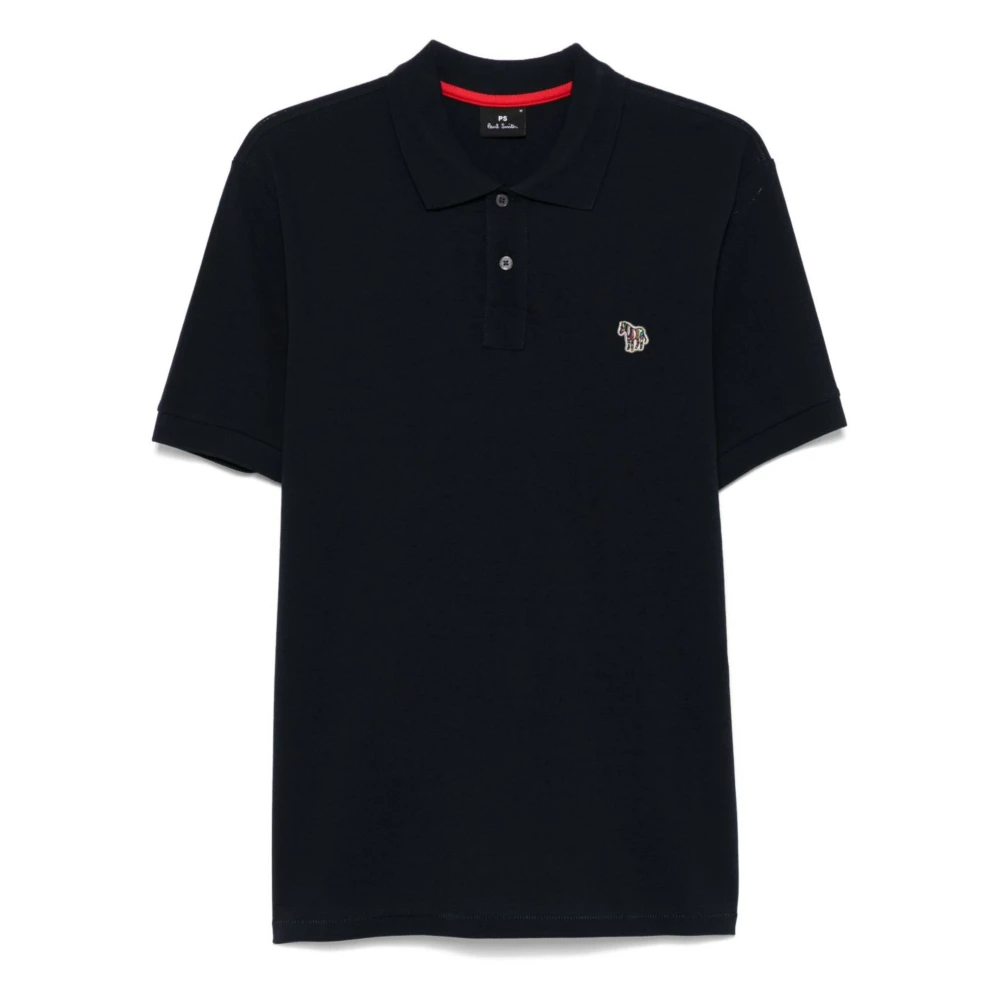 Paul Smith Blue Polo Shirts, Male, Xl, Zebra Polo