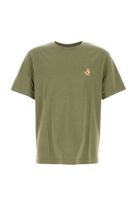 army-green-bomuld-t-shirt