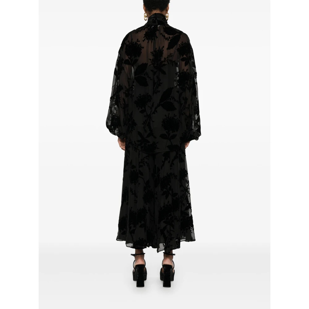Zimmermann Zwart Fluweel Bloesemblouse Black Dames